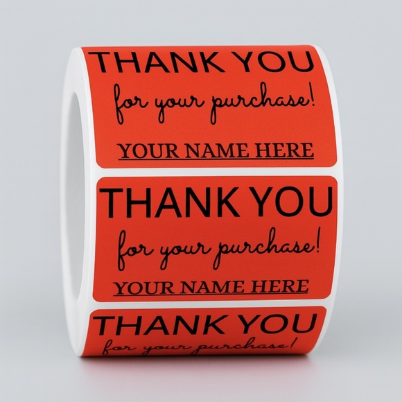 STICKERAFT Other - Thank You Stickers for Poshmark 2" | shipping supplies 100 pcs